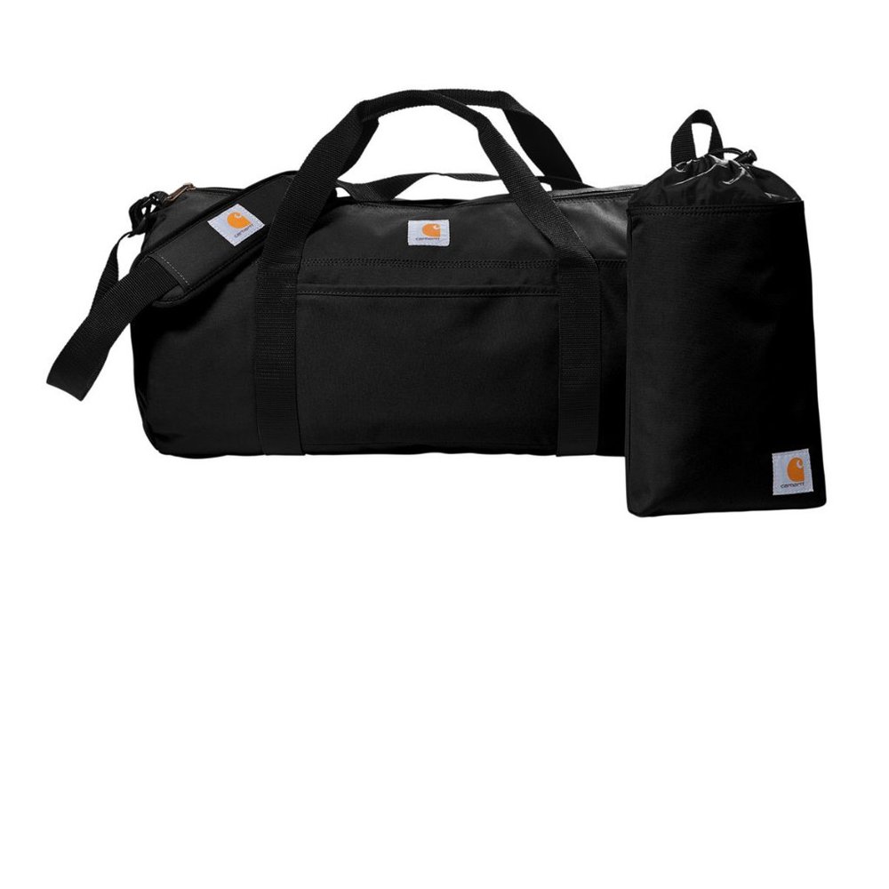 (NWT) Carhartt Canvas Duffle Rain Defender Work Travel Tool Gym Bag Black